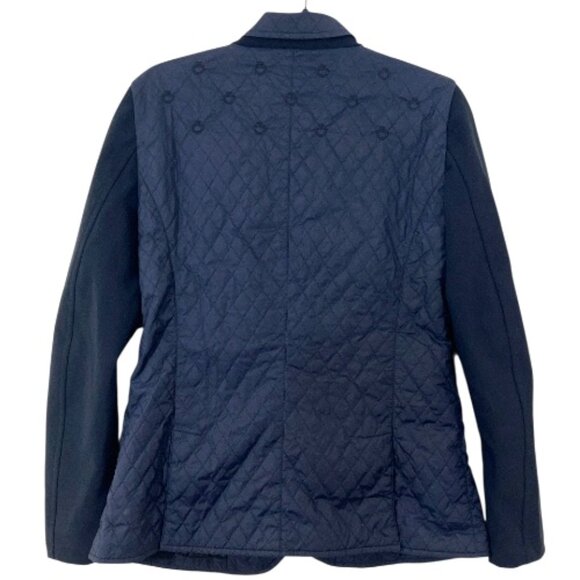 Cavalleria Toscana Embroidered Quilted Equestrian Jacket Blue Size XL Pre-Loved - Picture 4 of 5